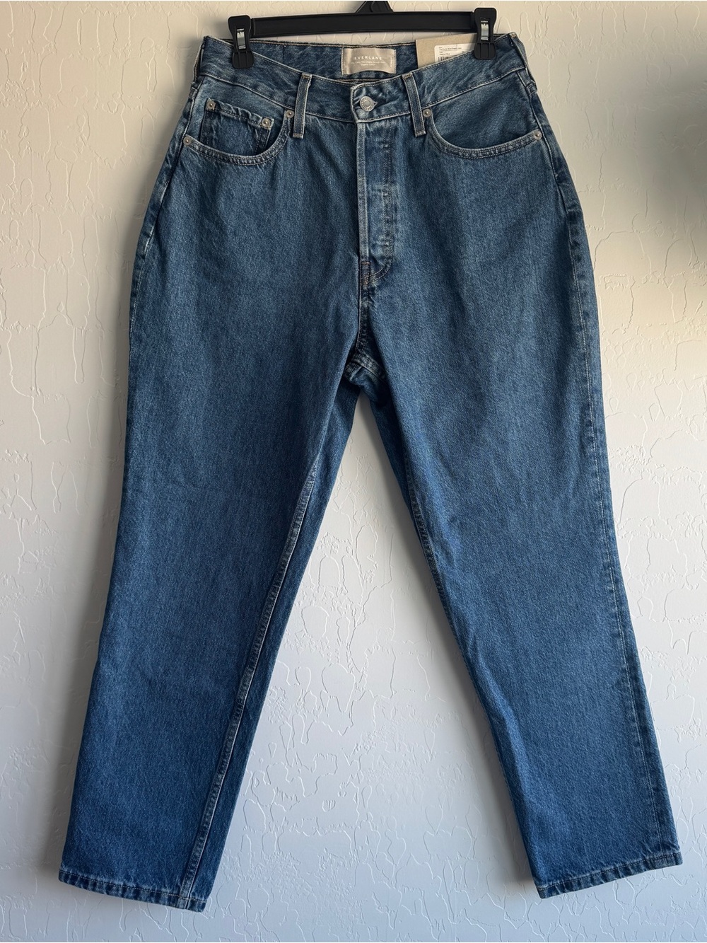 Everlane The Curvy 90s Cheeky Straight Jean Size 30 Medium Blue High Rise NWT